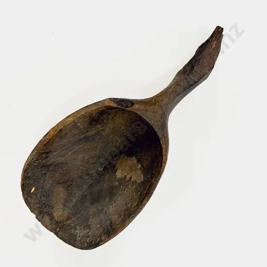 Large Pacific Native Timber Naturally Formed & Carved Scoop