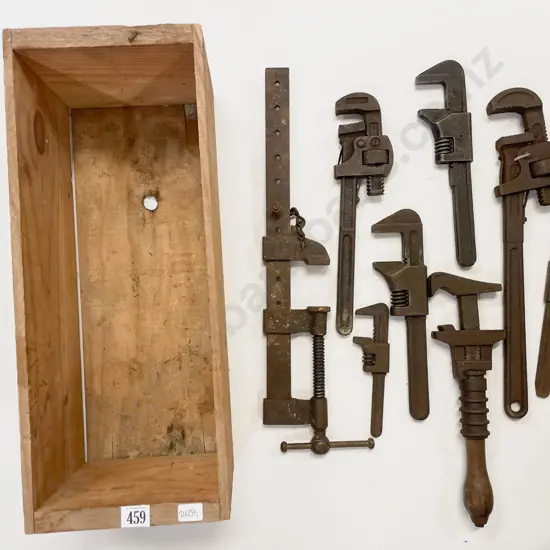 Quantity of Assorted Vintage Tools incl. Clamp & Wrenches