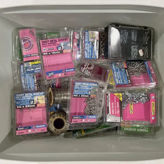 Quantity of Assorted Boxed Screws etc