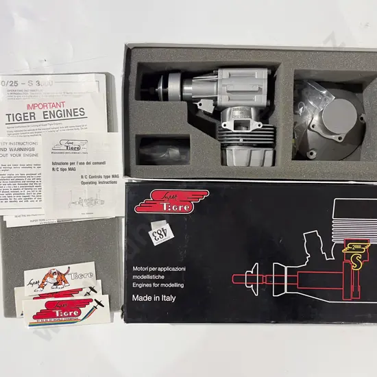 Boxed Italian Super Tigre Model Engine