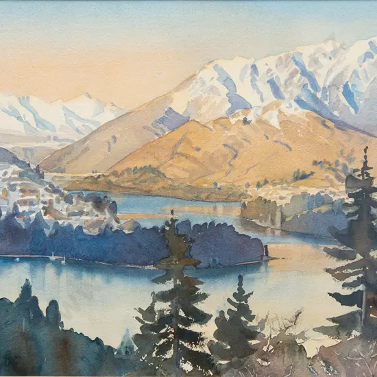 Margaret Rhodes - "Queenstown" - Watercolour