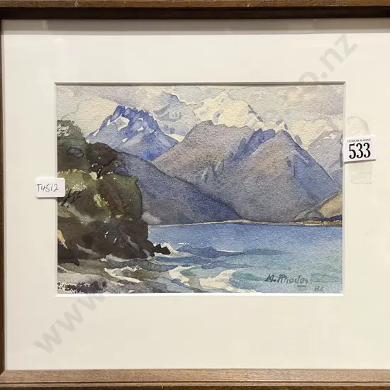 Margaret Rhodes - "Mount Ernslaw from Kinloch" - Watercolour