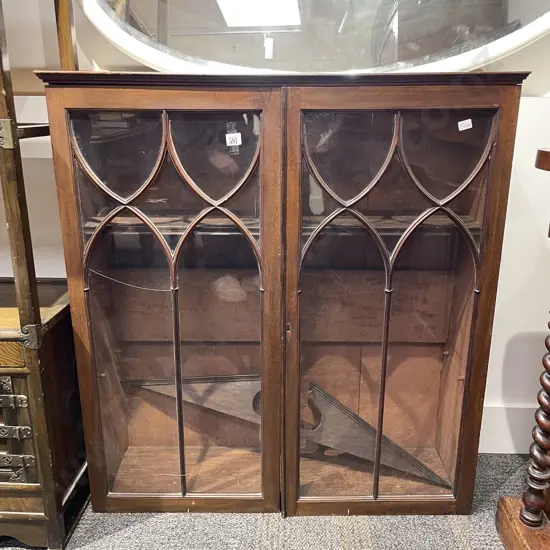 Mahogany Astragal Glazed Bookcase (Faults)