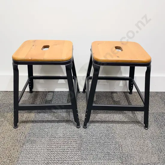 Pair of Industrial Style Stools