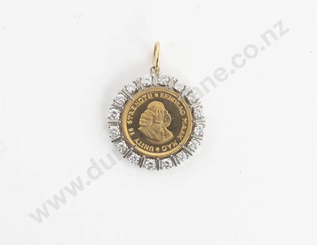1973 South Africa Coin Pendant Image 1++