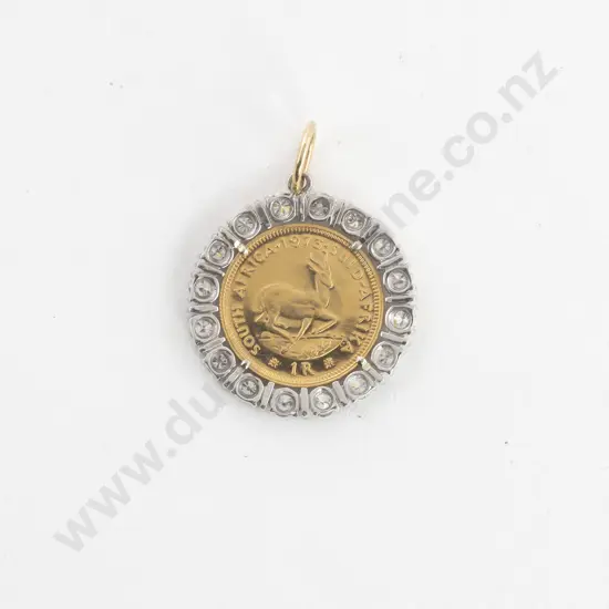 1973 South Africa Coin Pendant