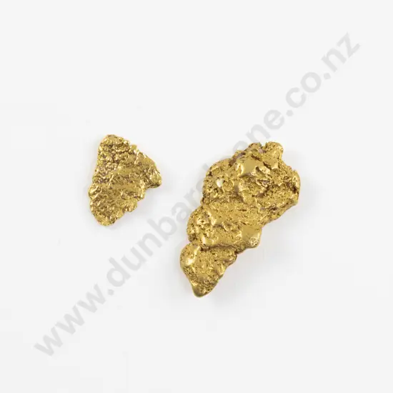 Two Alluvial Gold Nuggets