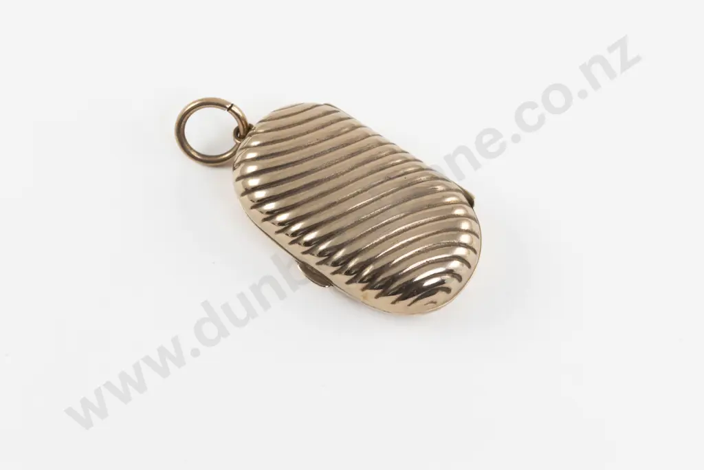 Gold Plated Double Oblong Ribbed Sovereign Case Image 1++