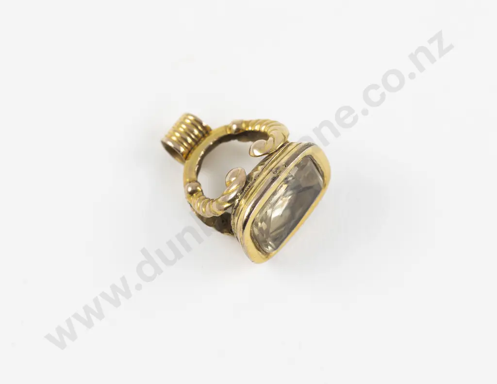 Victorian 9ct Citrine Fancy Seal Fob Image 1++