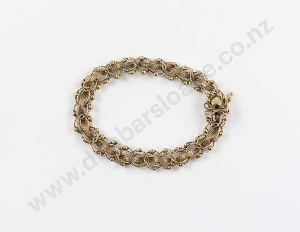 14ct Fancy Link Bracelet Image 1++