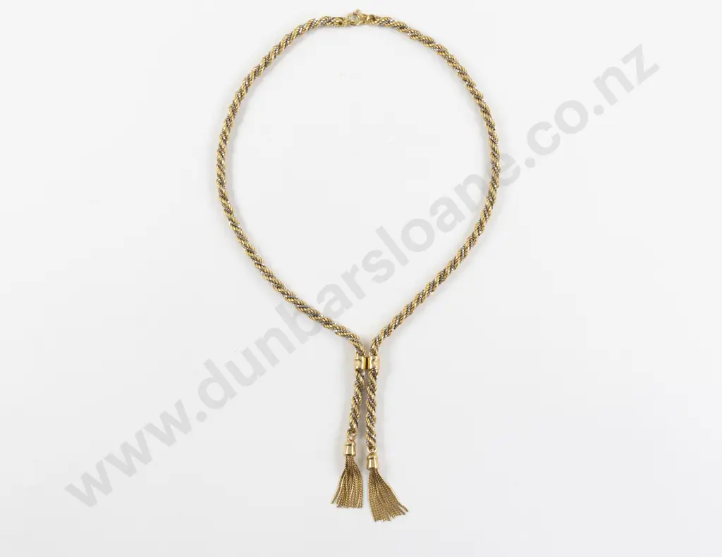 18ct Fancy Rope Twist Neck Chain Image 1++