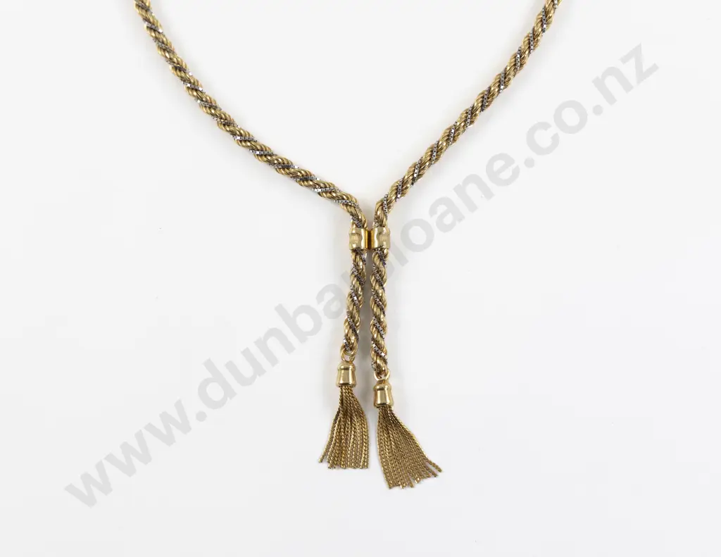 18ct Fancy Rope Twist Neck Chain Image 1++