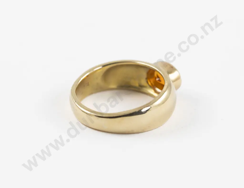 18ct Single Mexican Fire Opal Ring Image 1++