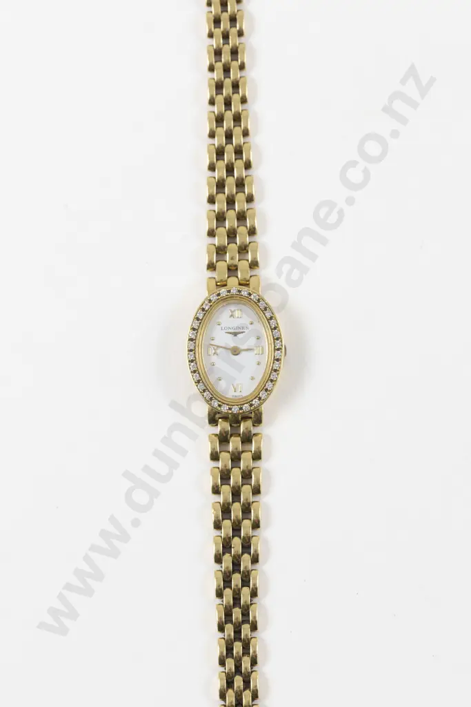 All 18ct Longines Ladies Diamond Wrist Watch Image 1++