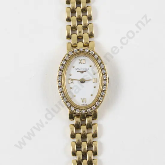 All 18ct Longines Ladies Diamond Wrist Watch