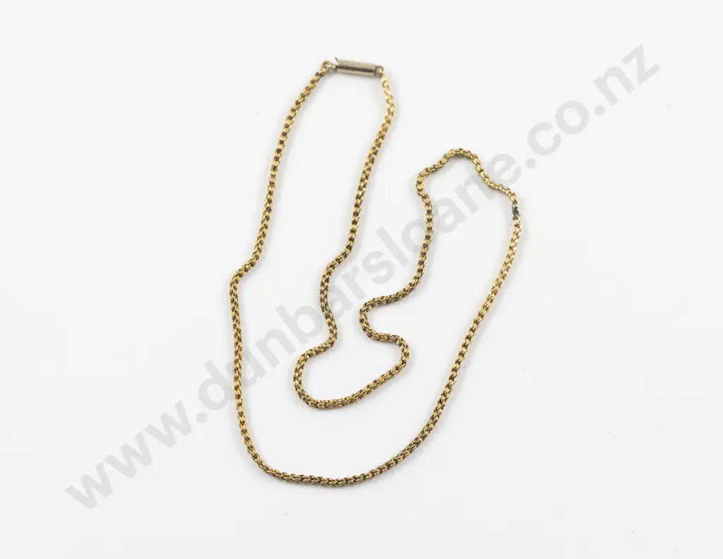 9ct Fancy Trace Link Neck Chain Image 1++