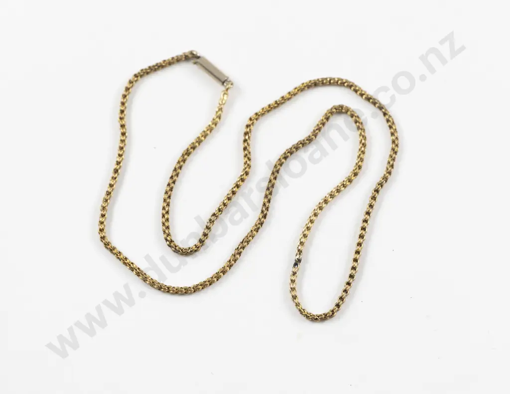 9ct Fancy Trace Link Neck Chain Image 1++