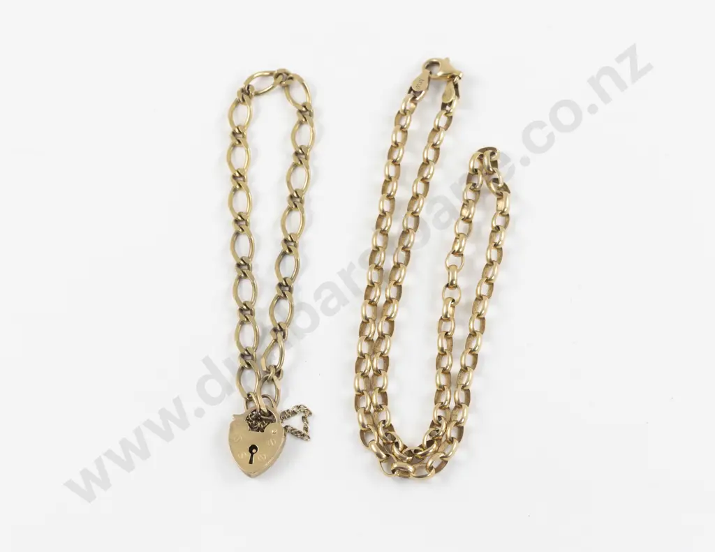 9ct Trace Link Neck Chain Image 1++