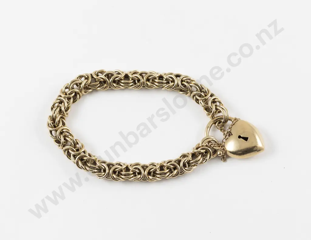 9ct Fancy Curb Link Bracelet Image 1++