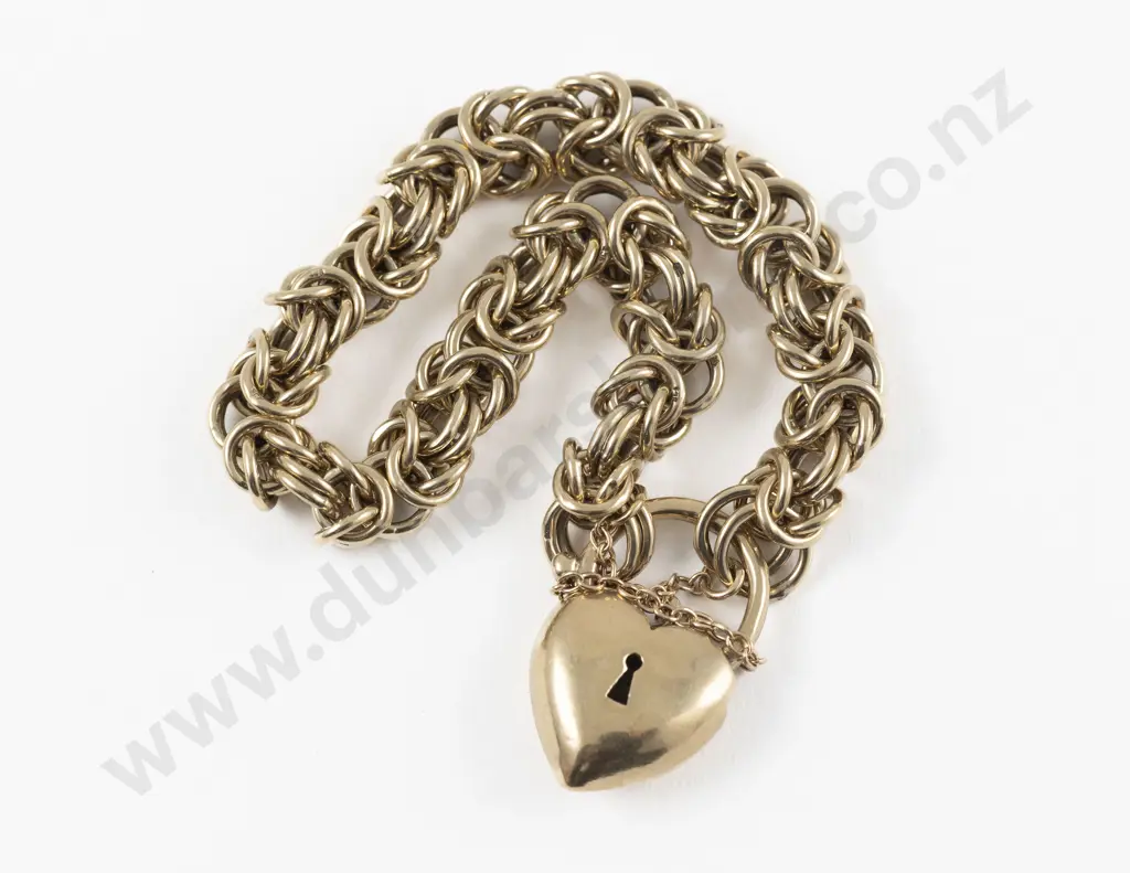9ct Fancy Curb Link Bracelet Image 1++