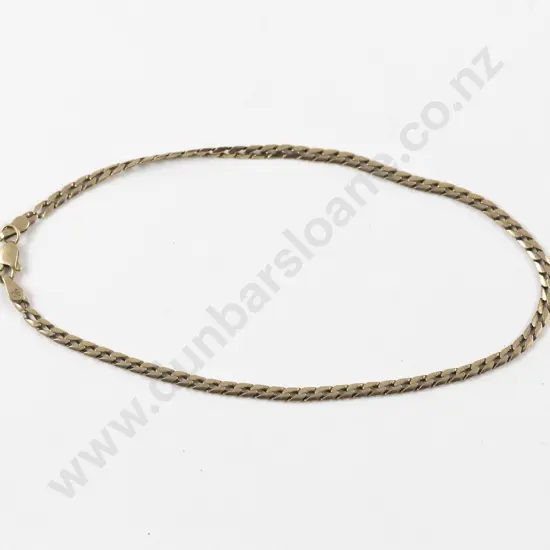 9ct Flat Fancy Link Bracelet