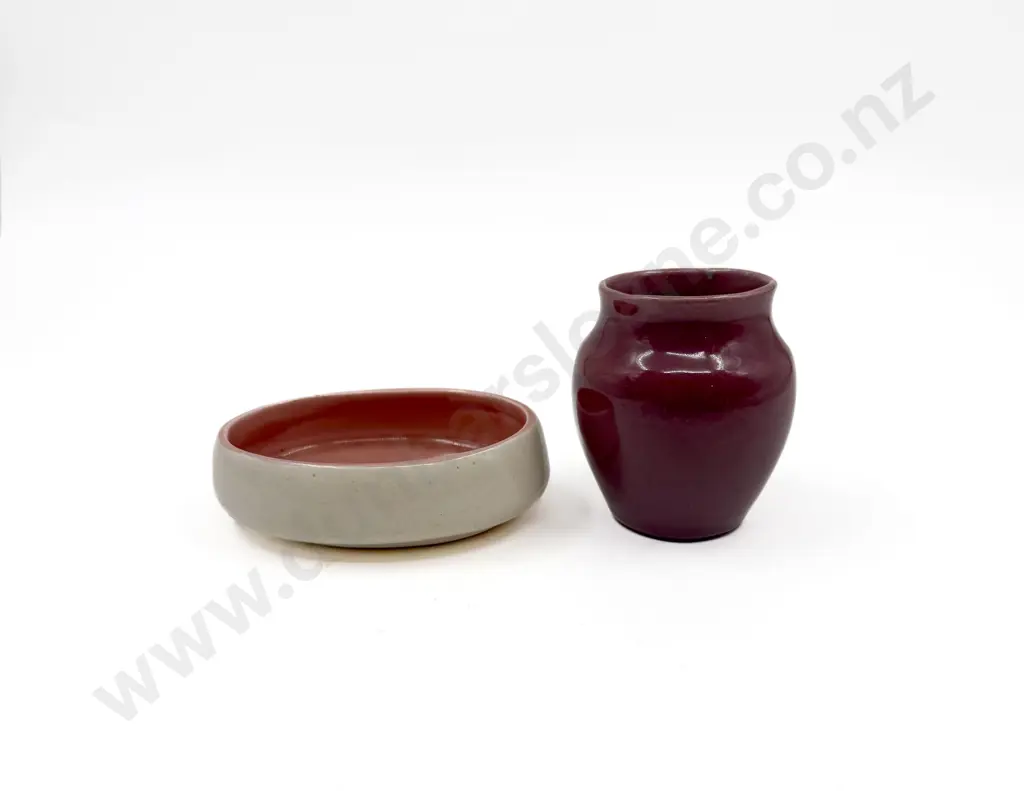O C Stephens Posy Vase & Small Dish Image 1++