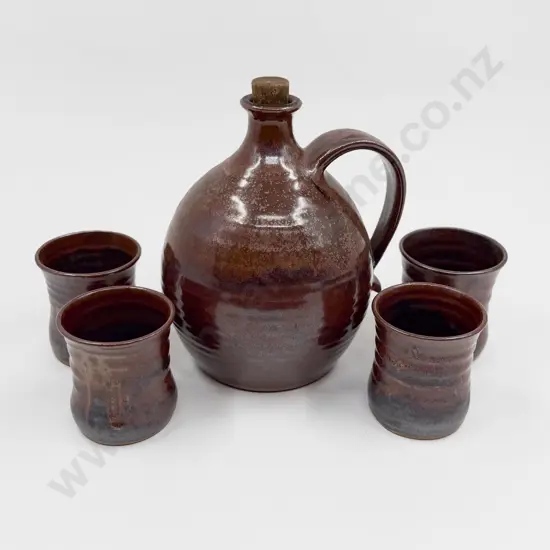 Jack Laird Flask & Four Beakers