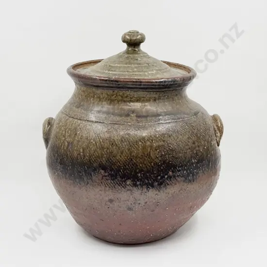 Large Andrew Van der Putten Lidded Crock