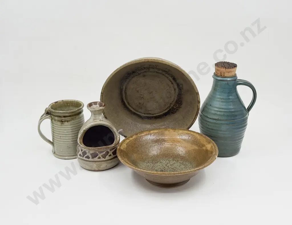 Five Pieces NZ Pottery Image 1++