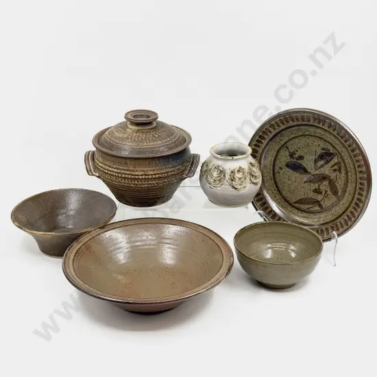 Six Pieces NZ Pottery