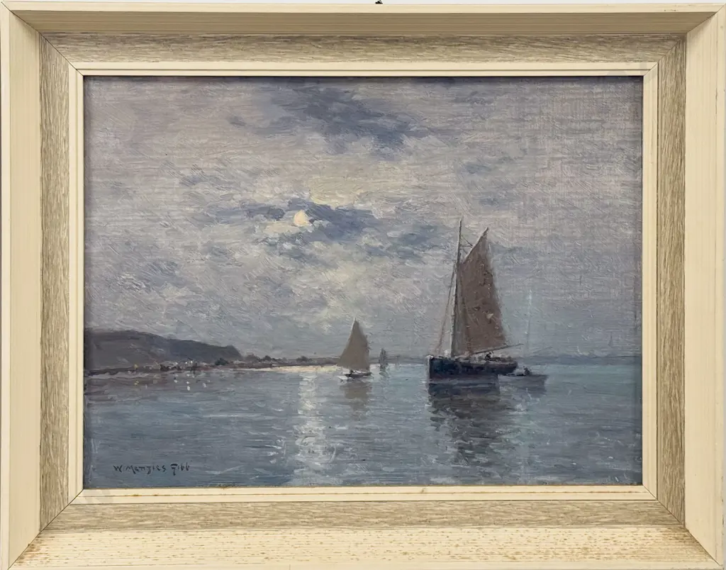 William Menzies Gibb - Moonlight At Red Cliffs Image 1++