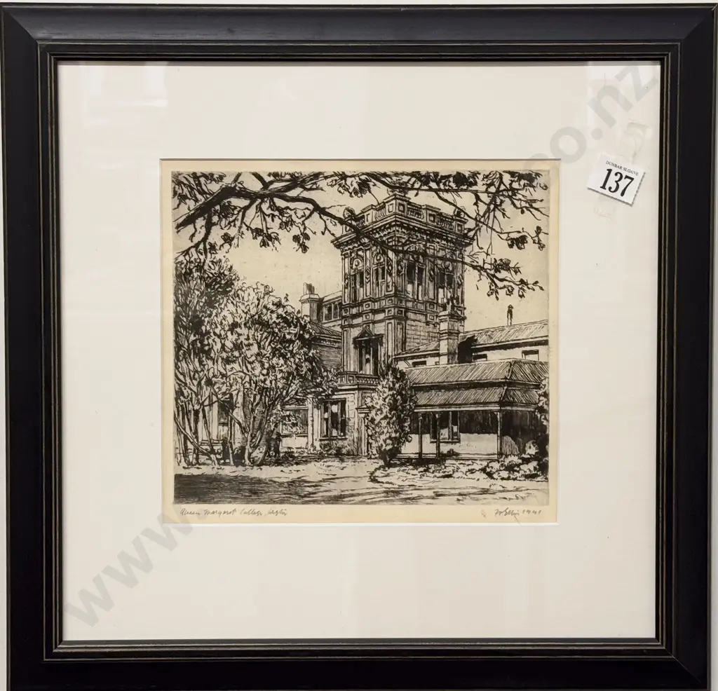 Reproduction Queen Margaret's College Print Image 1++