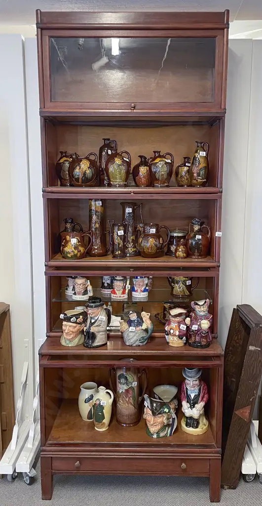 Vintage Globe Wernicke Five Tier Sectional Bookcase Image 1++