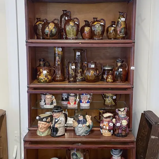 Vintage Globe Wernicke Five Tier Sectional Bookcase