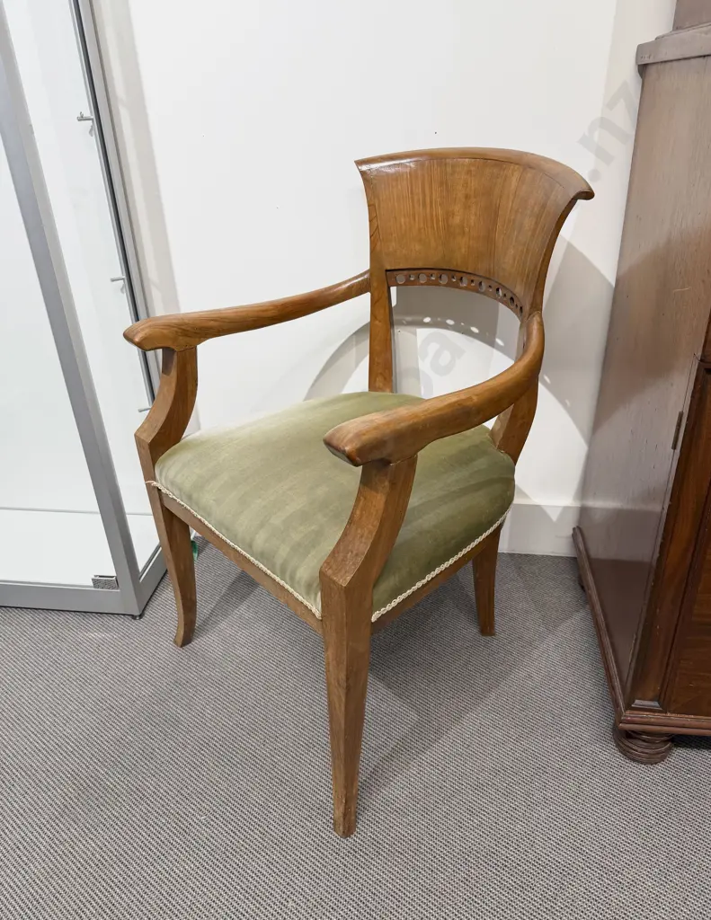Biedermeier Style Open Armchair Image 1++