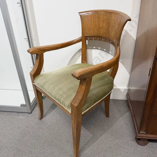 Biedermeier Style Open Armchair