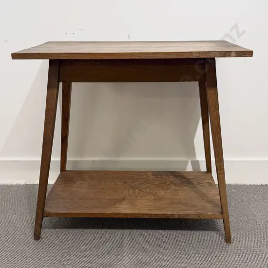 Edwardian Oak Oblong Side Table