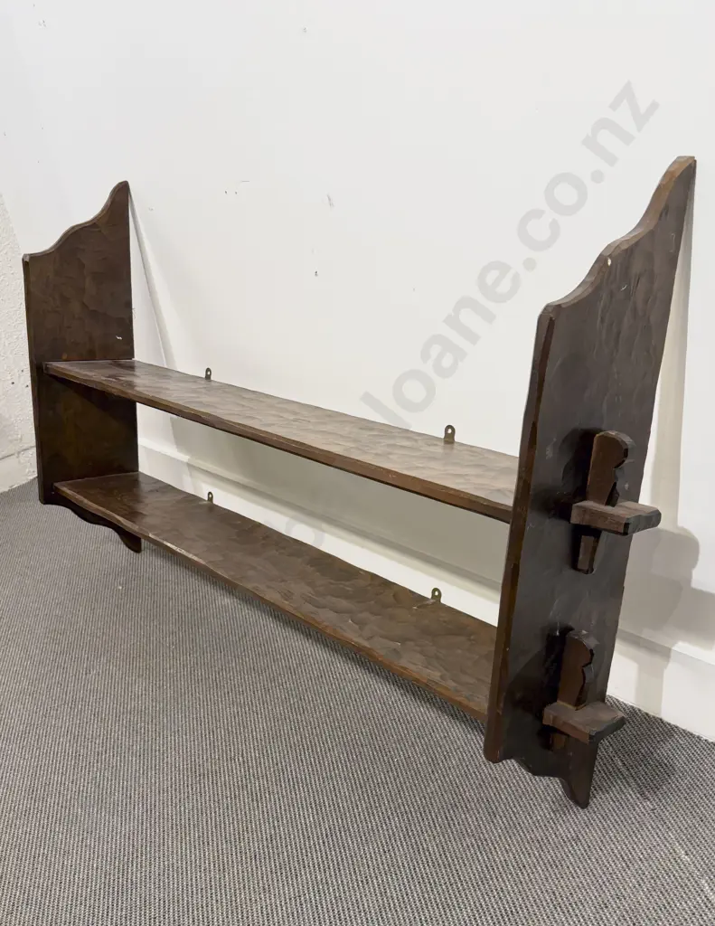 Chapman Taylor Style Two Tier Open Hanging Book Shelf Image 1++
