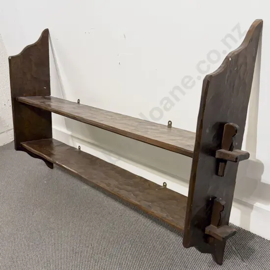 Chapman Taylor Style Two Tier Open Hanging Book Shelf