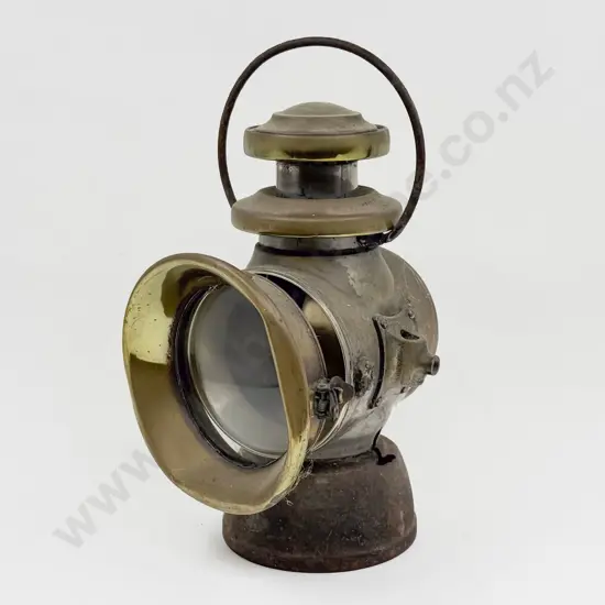 Vintage Brass Car Lamp a/f