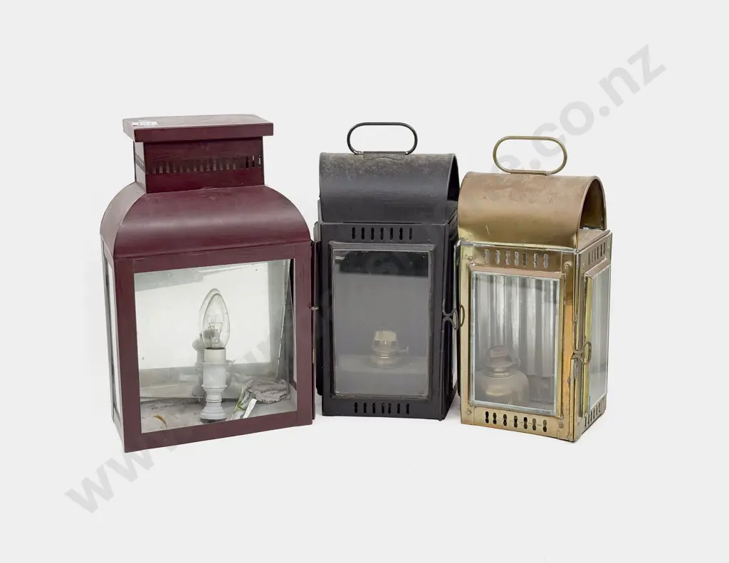 Three Various Vintage Lamps Image 1++