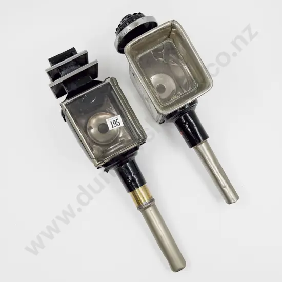 Two Victorian Carriage Lamps