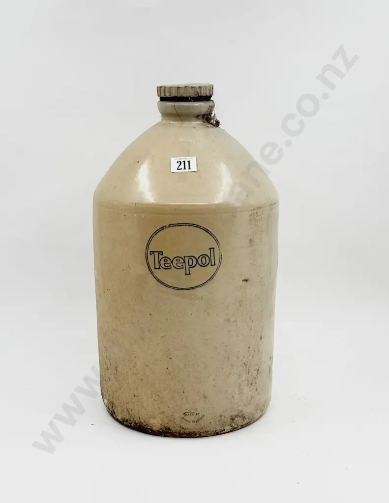 Teepol Stoneware Flagon Image 1++