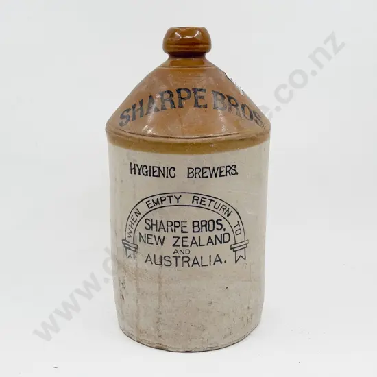 Sharpe Bros Stoneware  Flagon