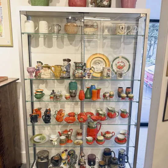 Glass Five Shelf Display Cabinet 181-2 x 120 x 30cm