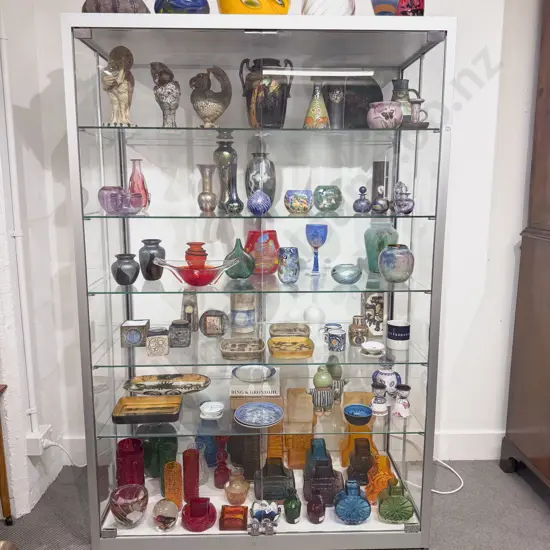 Glass Five Shelf Display Cabinet 181-2 x 120 x 60cm