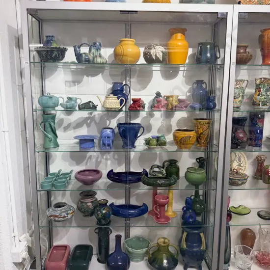 Glass Five Shelf Display Cabinet 181-2 x 120 x 30cm