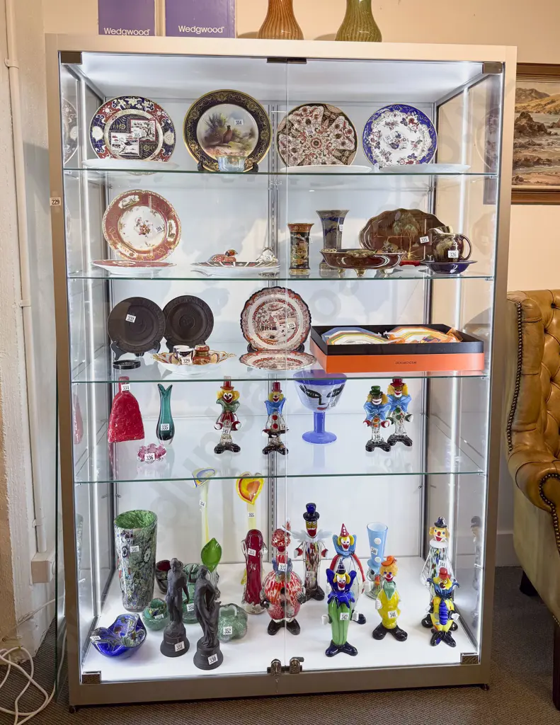 Glass Five Shelf Display Cabinet 181-2 x 120 x 60cm Image 1++