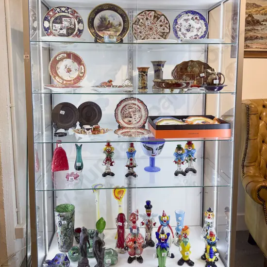 Glass Five Shelf Display Cabinet 181-2 x 120 x 60cm