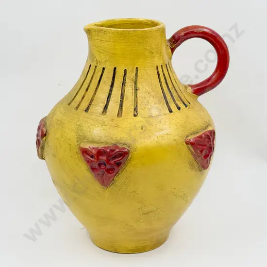 Mid C20th Italian Glazed Earthenware Ewer